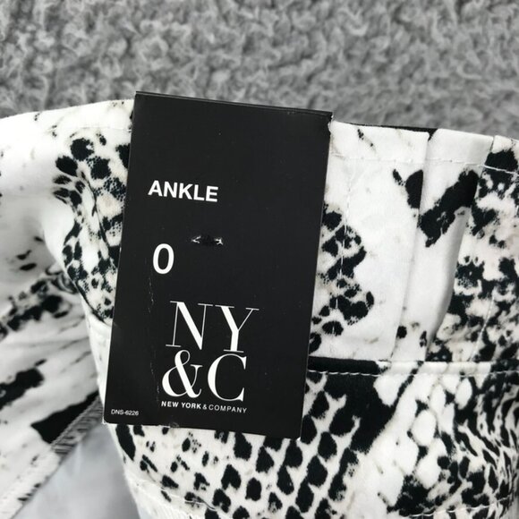 7TH AVE Design Studio NY&CO Womens Size 0 Snake Print Hi-Rise Ankle Pant NEW - Picture 7 of 16